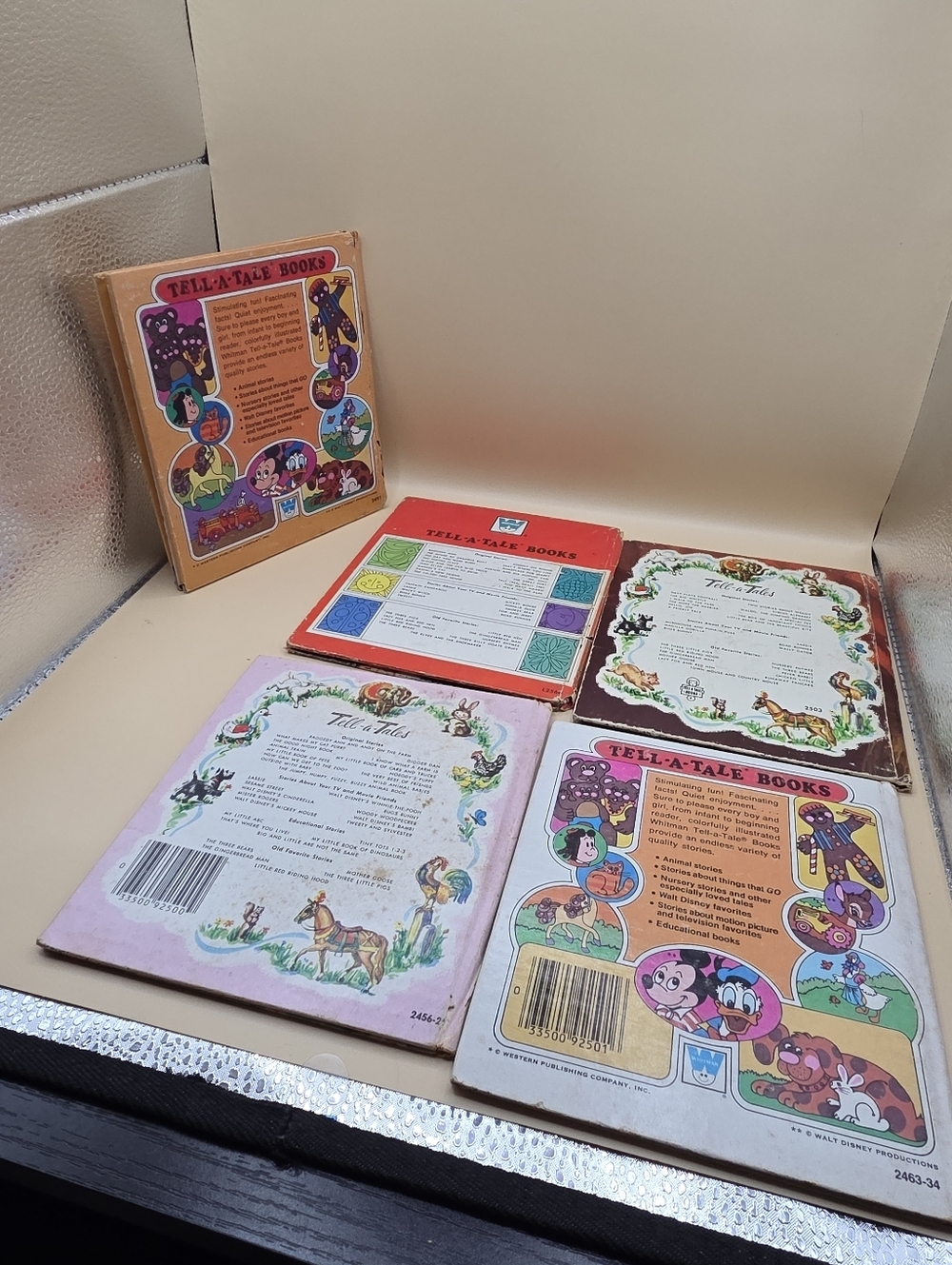 5 Vintage Whitman Tell-a-Tale Books Lassie Lady Little Red Riding Hood - Picture 2 of 4
